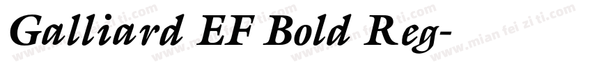 Galliard EF Bold Reg字体转换